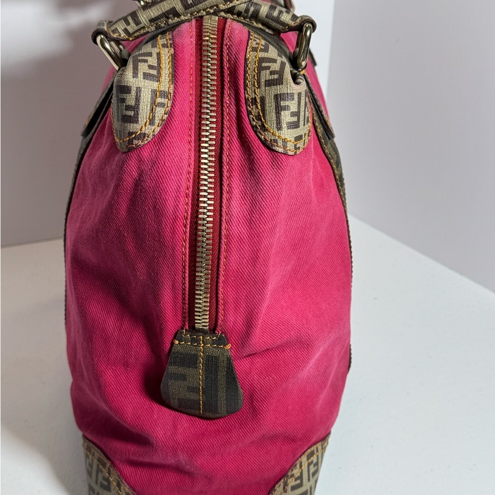 AUTHENTIC Fendi Pink and Brown Satchel - Picture 4 of 16